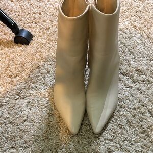 Marc Fisher Cream Ankle Booties